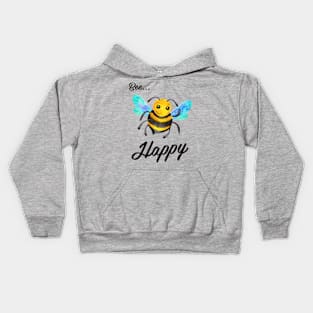 Bee Happy Cute Bee design Kids Hoodie